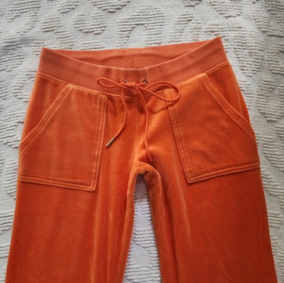 ❤️SOLD❤️ Juicy Couture TrackSuit Pants Orange 🍊 - Picture 2 of 7